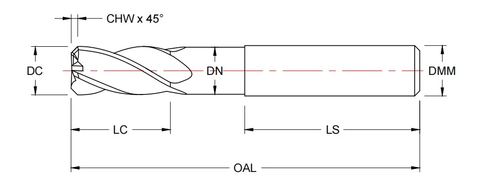 Cylindrical object technical drawing